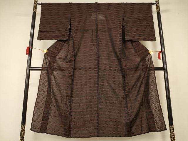 平和屋着物＊夏物　小紋　紗　幾何学文様　正絹　逸品　AABB8243jd 平和屋着物＊夏物 小紋 紗 幾何学文様 正絹 逸品 AABB8243jd