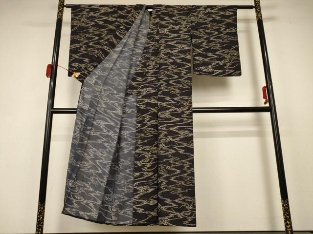 平和屋着物＊夏物　小紋　絽　霞文　正絹　逸品　AABB8306jd_2