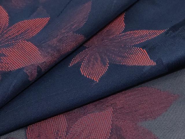 平和屋着物＊夏物　小紋　紗　芝花文　正絹　逸品　未使用　AABB8307jd