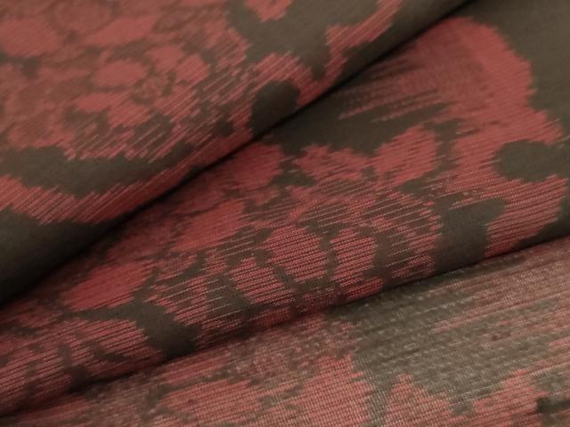 平和屋着物＊夏物　本場大島紬　夏大島　雪輪花文　正絹　逸品　未使用　AABB8312jd