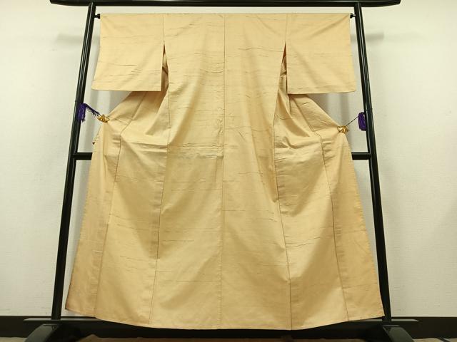 平和屋着物▽上質な紬　単衣　横段文　正絹　逸品　AABB8388jh 平和屋着物▽上質な紬 単衣 横段文 正絹 逸品 AABB8388jh