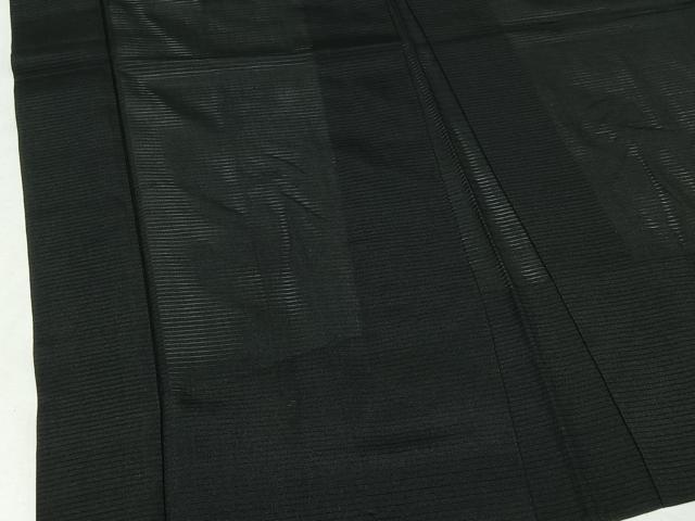 平和屋着物▽男性 黒紋付 羽織 スリーシーズン 春夏秋 塵除け 暗黒