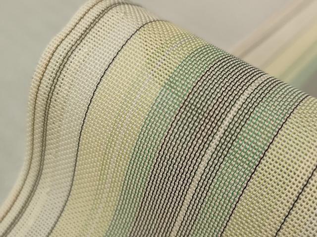 平和屋着物＊夏物　小紋　紗　縞　正絹　逸品　AABB8603st_6