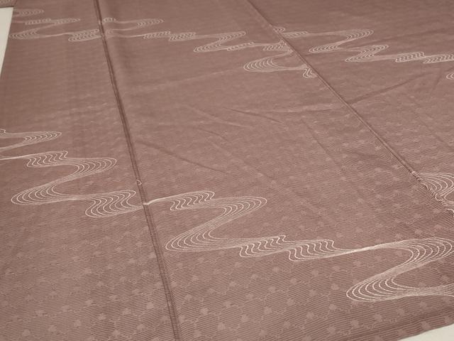 平和屋着物＊夏物　小紋　絽　流水文　正絹　逸品　AABB8611st_3
