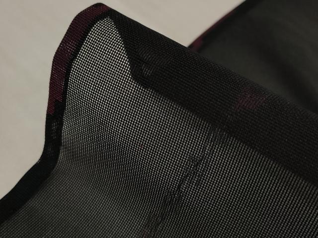 平和屋着物＊夏物　小紋　紗　草花文　黒地　正絹　逸品　未使用　AABB8612st_6