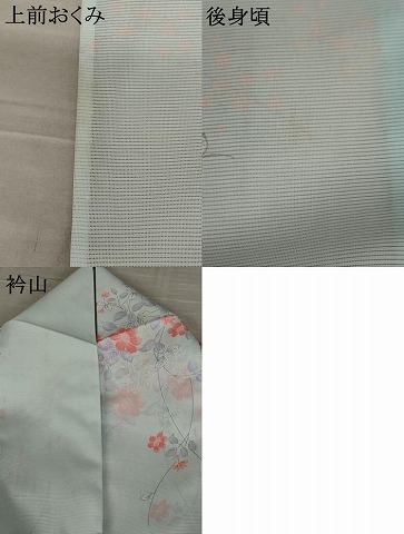 平和屋着物＊夏物　小紋　絽　草花文　洗える着物　AABB8661st_7