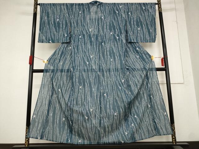 平和屋着物＊夏物 小紋 絽 飛鳥文 洗える着物 未使用 AABB8664st