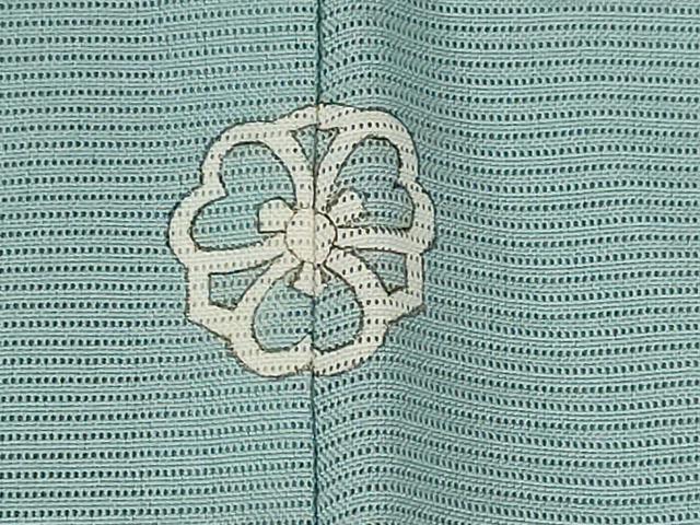 平和屋着物＊夏物　色無地　絽　空色　正絹　逸品　AABB8672st