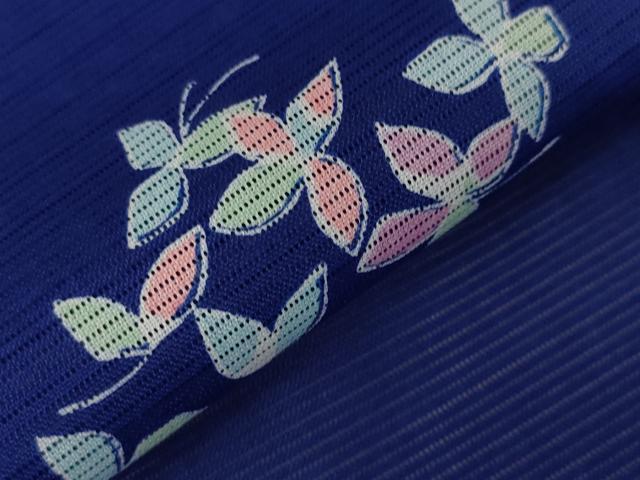 平和屋着物＊夏物　小紋　舞葉文　ロング丈　洗える着物　AABB8687st_4
