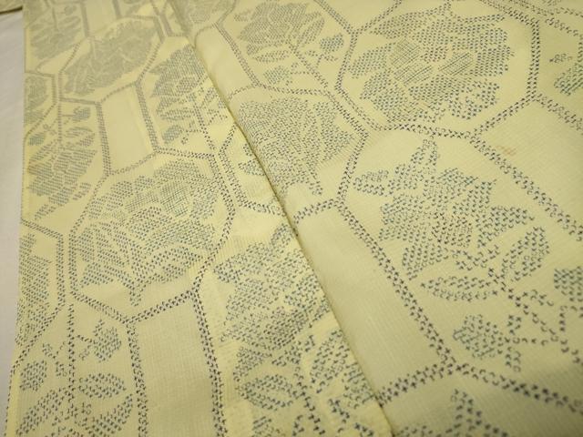 平和屋着物＊夏物 小紋 紗 亀甲花文 洗える着物 AABB8781sx