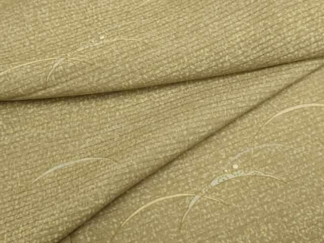 平和屋着物＊夏物　小紋　絽　雪芝文　洗える着物　AABB8792sx