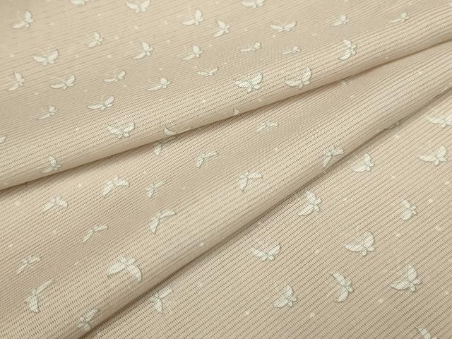 平和屋着物＊夏物　小紋　絽　舞蝶文　洗える着物　AABB8797sx