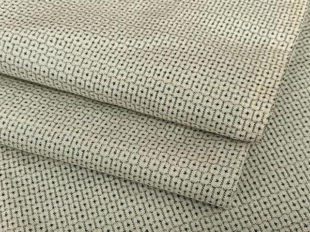 平和屋着物●男性　本場大島紬　白大島　100亀甲　総詰め　正絹　逸品　AABC0096zg