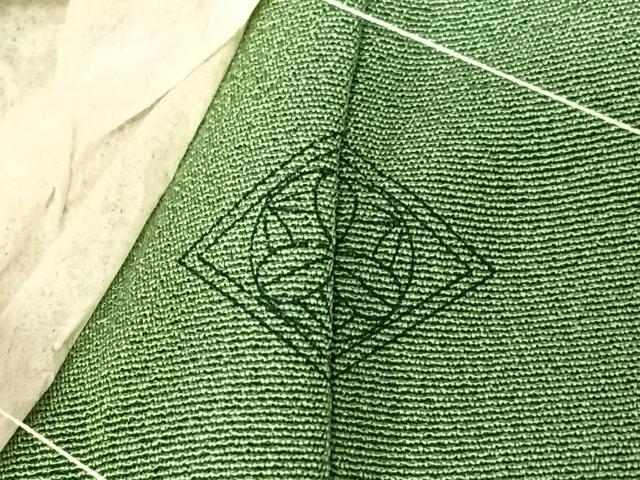 平和屋着物●訪問着　友禅　作家物　枝花文　正絹　逸品　AABC0131zg