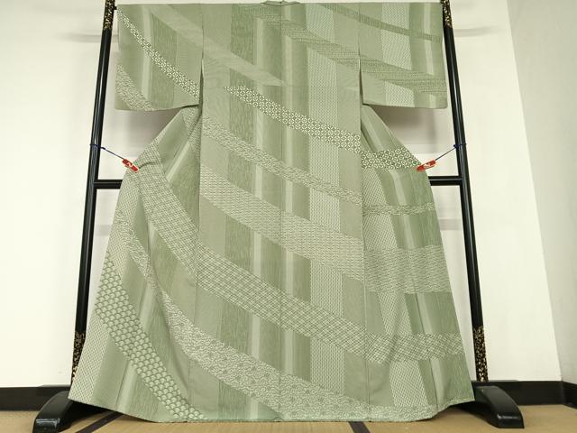 平和屋着物●訪問着　吉祥花間道　正絹　逸品　AABC0134zg