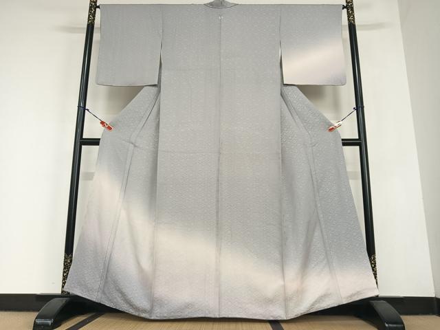 平和屋着物●訪問着　七宝地紋　暈し染め　正絹　逸品　AABC0165zg