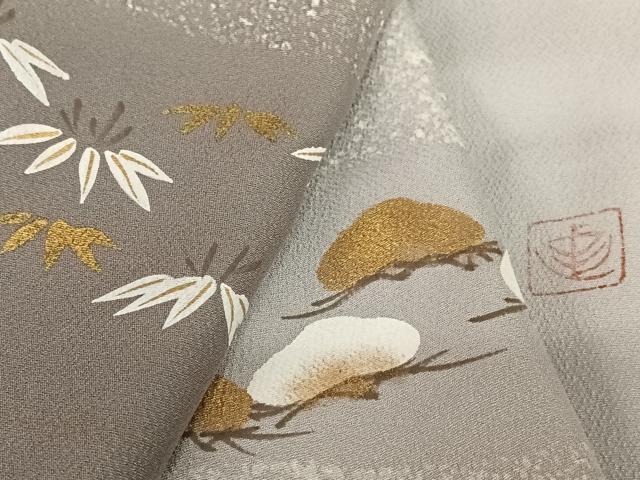 平和屋着物●訪問着　作家物　笠松文　暈し染め　金彩　正絹　逸品　未使用　AABC0187zg 平和屋着物○訪問着 作家物 笠松文 暈し染め 金彩 正絹 逸品