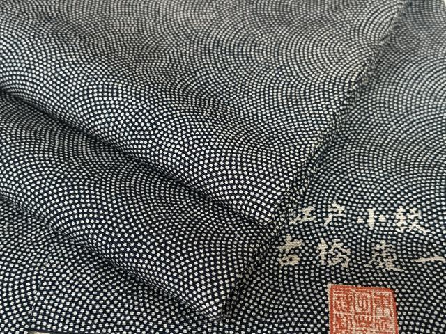 平和屋着物●古橋慶一　江戸小紋　鮫小紋柄　正絹　逸品　AABC0190zg