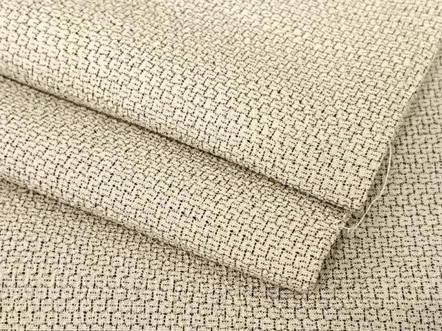 平和屋着物●白鷹お召　110亀甲　正絹　逸品　AABC0198zg