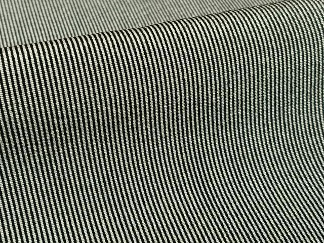 平和屋着物○寺山存男 江戸小紋 万筋 黒色×白色 正絹 逸品