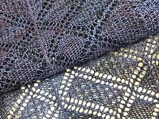 平和屋着物▽道中着 スリーシーズン 春夏秋 塵除け 菱文 ロング