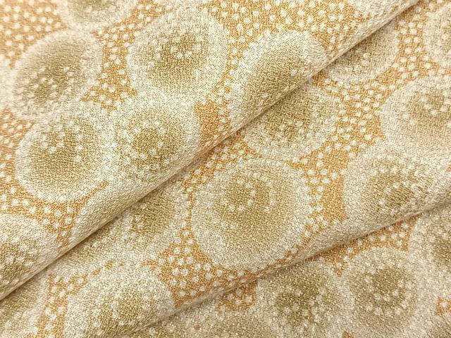 平和屋着物▽江戸小紋　単衣　丸文　洗える着物　AABC0291fy