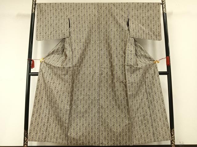 平和屋着物▽本場琉球絣　単衣　正絹　逸品　AABC0338fy 平和屋着物▽本場琉球絣 単衣 正絹 逸品 AABC0338fy