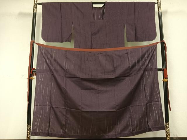 平和屋着物▽二部式　道行コート　スリーシーズン　春夏秋　塵除け　杢目文　正絹　逸品　未使用　AABC0345fy