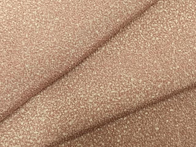 平和屋着物▽上質な小紋　単衣　霞文　正絹　逸品　AABC0535fy