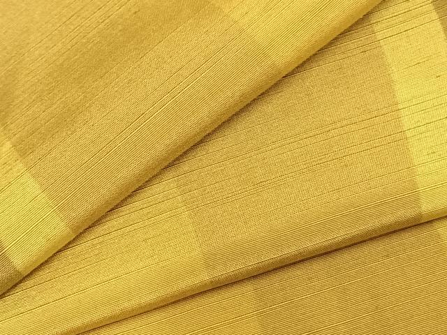 平和屋着物▽上質な紬　単衣　変わり間道　三越扱い　正絹　逸品　AABC0552fy