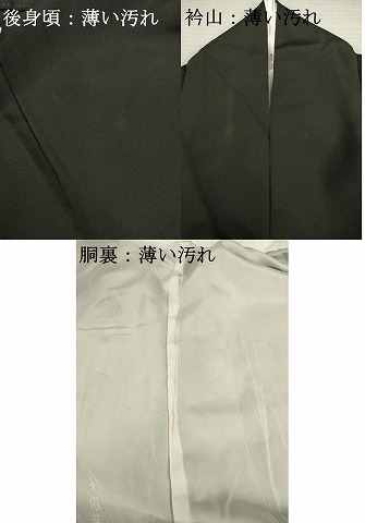 平和屋着物●彩友禅作家　金彩の魔術師　堀省平　金煌織　黒留袖　枝葉文　金彩　正絹　逸品　AABC0937ma