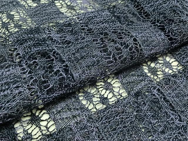 平和屋着物▽道行コート　スリーシーズン　春夏秋　塵除け　本場奄美大島本泥染　市松文様　証紙付き　正絹　逸品　AABC1220jh 平和屋着物▽道行コート スリーシーズン 春夏秋 塵除け 本場奄美大島