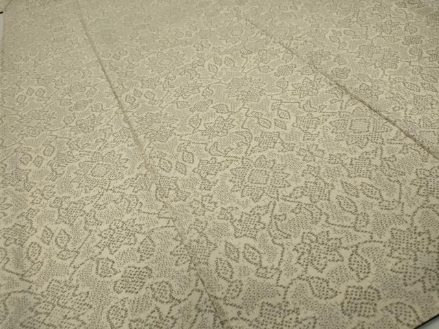 平和屋着物○本塩沢 更紗花文 正絹 逸品 AABC1504nf