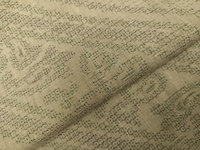 平和屋着物●結城紬　100亀甲　斜縞　やまと誂製　正絹　逸品　未使用　AABC1773ph