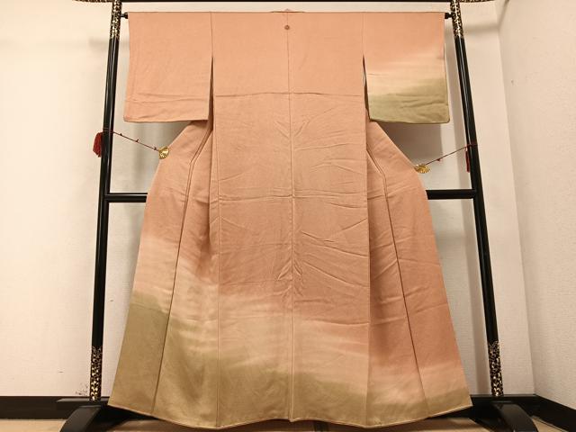 平和屋着物●訪問着　江戸小紋　霞文　正絹　逸品　AABC1799ph