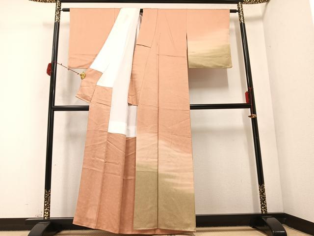 平和屋着物○訪問着 江戸小紋 霞文 正絹 逸品 AABC1799ph