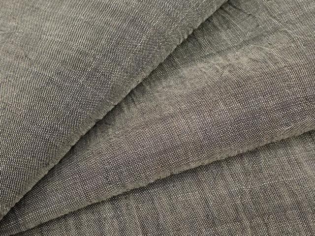 平和屋着物＊夏物　男性　本場小千谷ちぢみ　霞文　麻　逸品　AABC1801jd