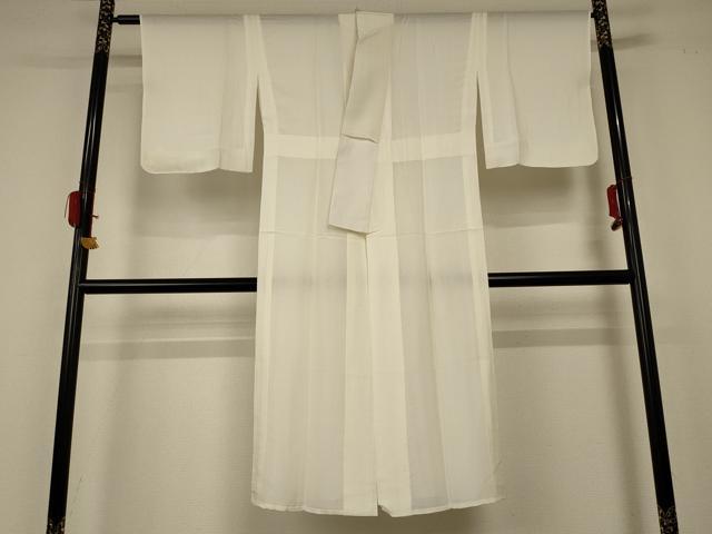 平和屋着物＊夏物　長襦袢　絽　鳥の子色　正絹　逸品　AABC1817jd