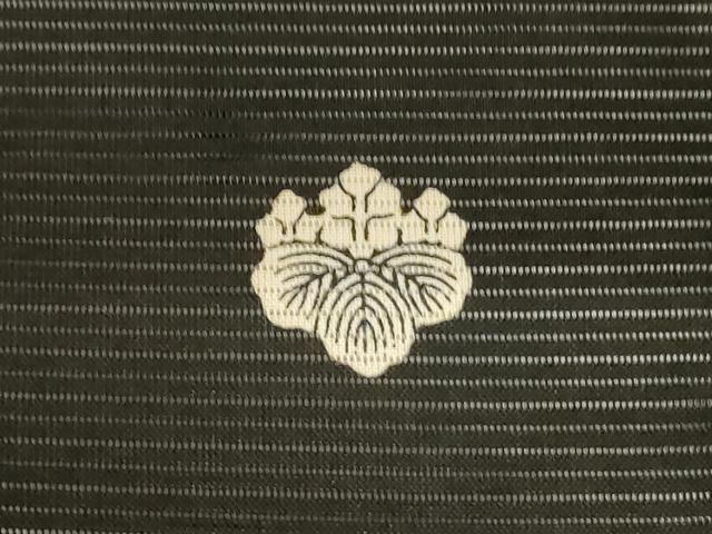 平和屋着物＊夏物　黒留袖　絽　駒刺繍　風景舞鶴文　正絹　逸品　AABC1846jd_7