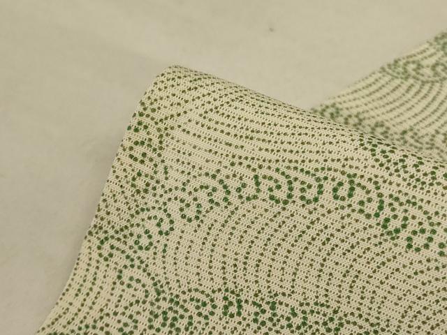 平和屋着物＊夏物 小紋 絽 立波花文 正絹 逸品 AABC1857jd