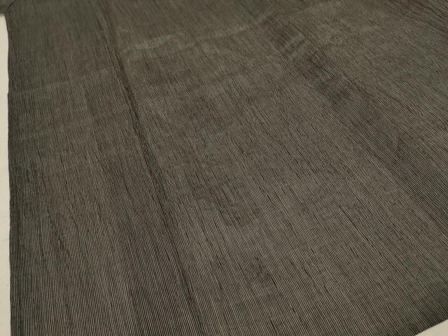 平和屋着物＊夏物　本場小千谷ちぢみ　縞　麻　逸品　AABC1872jd 平和屋着物＊夏物 本場小千谷ちぢみ 縞 麻 逸品 AABC1872jd