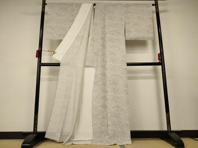 平和屋着物▽上質な小紋　単衣　吹き寄せ文　正絹　逸品　AABC1882jd_2
