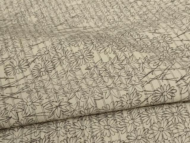 平和屋着物▽上質な小紋　単衣　吹き寄せ文　正絹　逸品　AABC1882jd_4