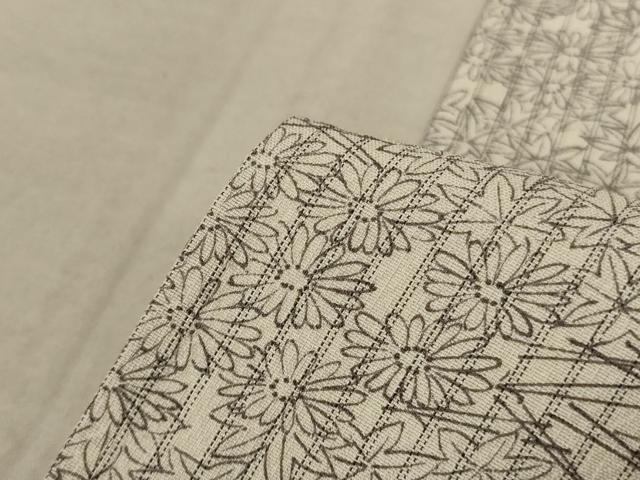 平和屋着物▽上質な小紋　単衣　吹き寄せ文　正絹　逸品　AABC1882jd_6