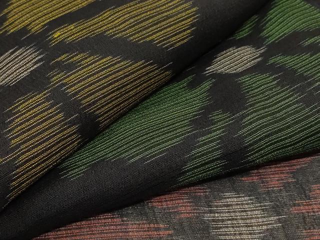 平和屋着物＊夏物　本場大島紬　夏大島　舞花文　正絹　逸品　未使用　AABC1884jd