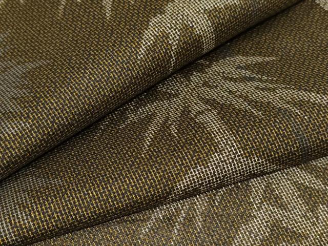 平和屋着物＊夏物　小紋　紗　笹竹文　洗える着物　AABC1902jd