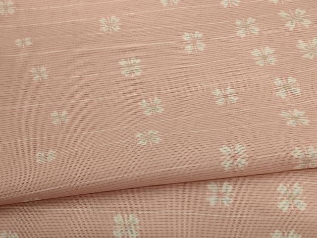 平和屋着物＊夏物　小紋　絽　花間道　洗える着物　AABC1909jd_4