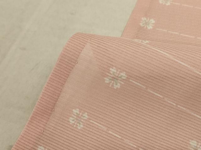 平和屋着物＊夏物　小紋　絽　花間道　洗える着物　AABC1909jd_6