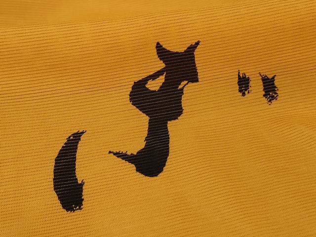 平和屋着物＊夏物　小紋　絽　文字文　洗える着物　AABC1914jd_5
