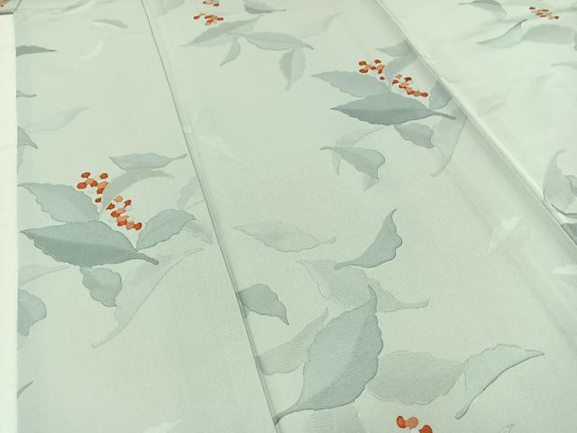 平和屋着物▽上質な小紋　単衣　南天文　正絹　逸品　AABC2223jh_3